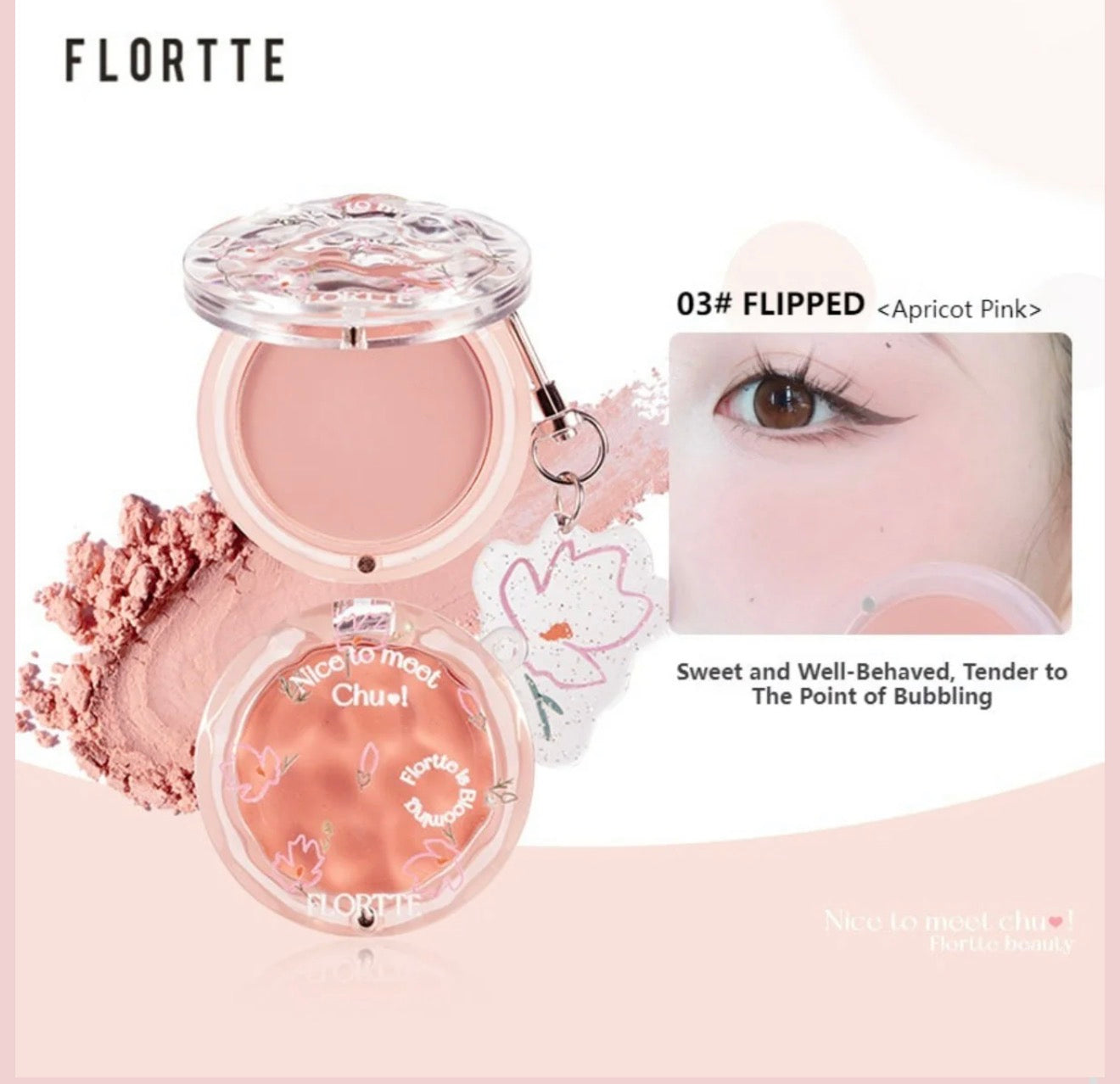 Flortte Nice To Meet Chu Powder Blush | Bunni Beauty