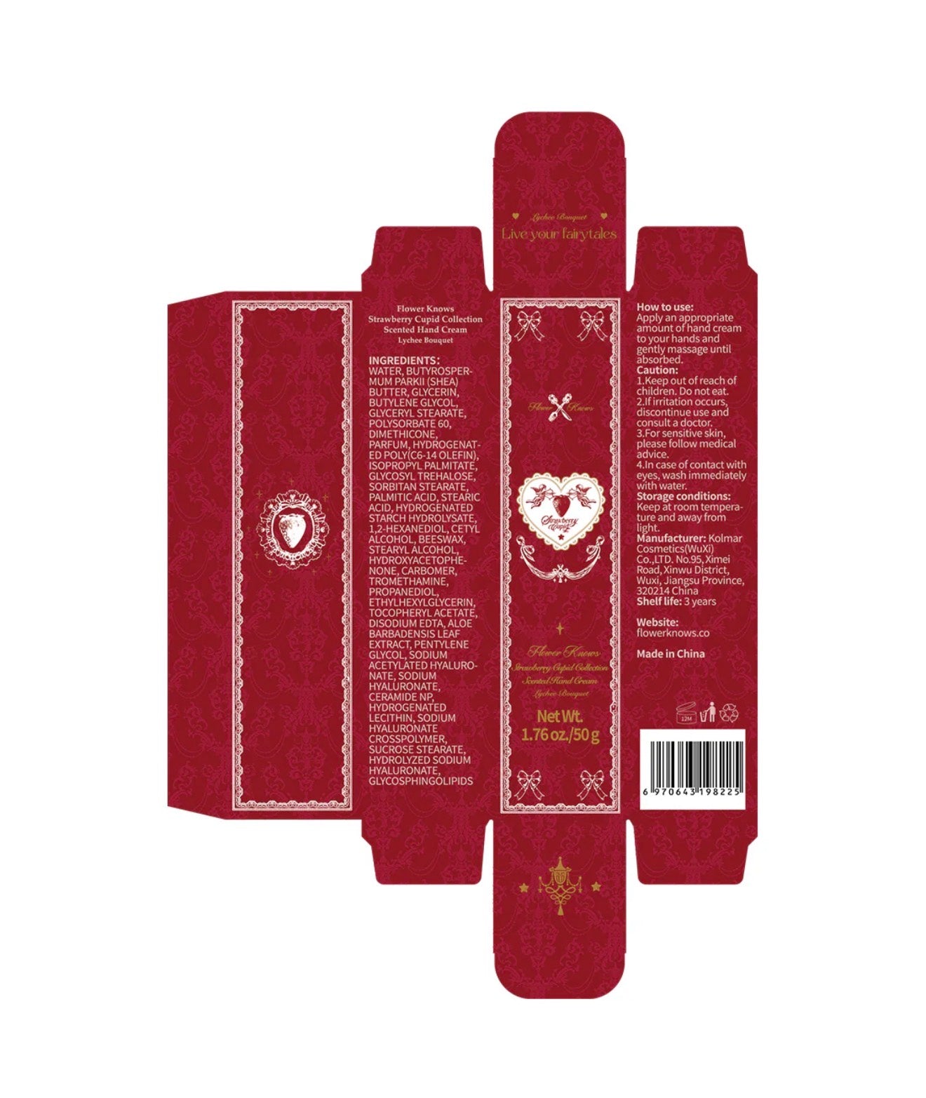 FlowerKnows Strawberry Cupid Scented Hand Cream | Bunni Beauty