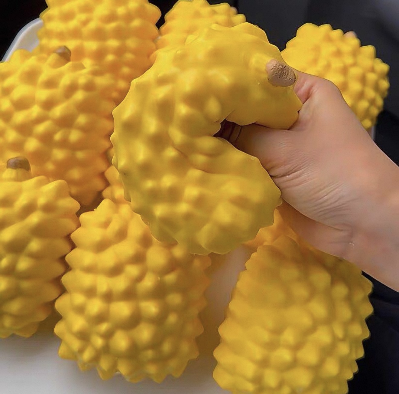 Viral Crunchy Durian Squishy | Soft ASMR Crunch Fidget Toy | Bunni Beauty
