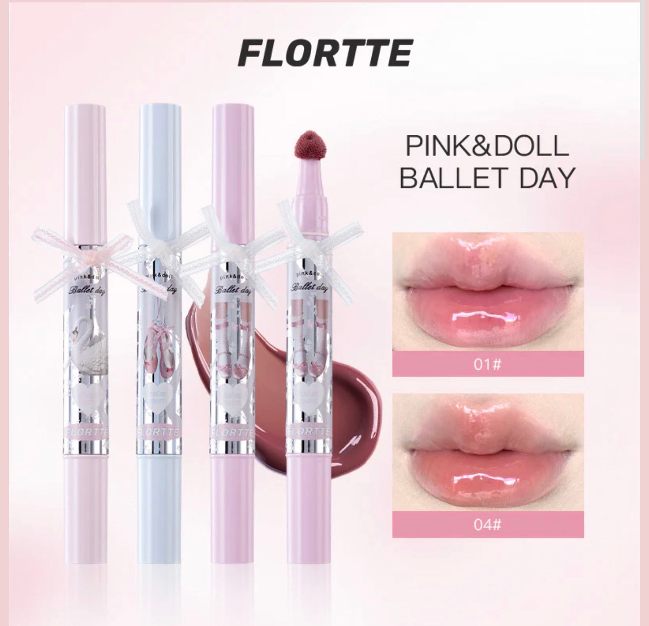 Flortte Small Bowknot Film-Forming Lip Gloss | Bunni Beauty