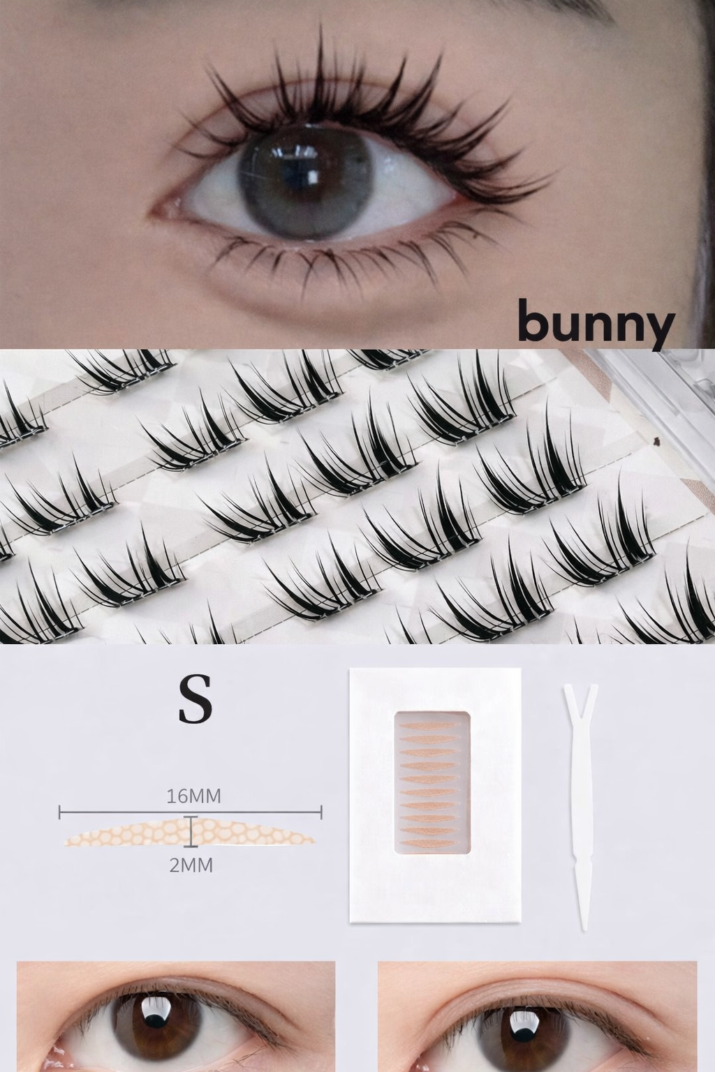 Double Eyelid Lash Set | Bunni Beauty