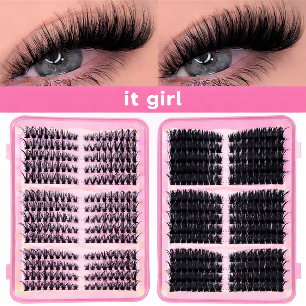 Large Pack Variety Lash Cluster Set With Strong/Waterproof Glue & Bond | Bunni Beauty