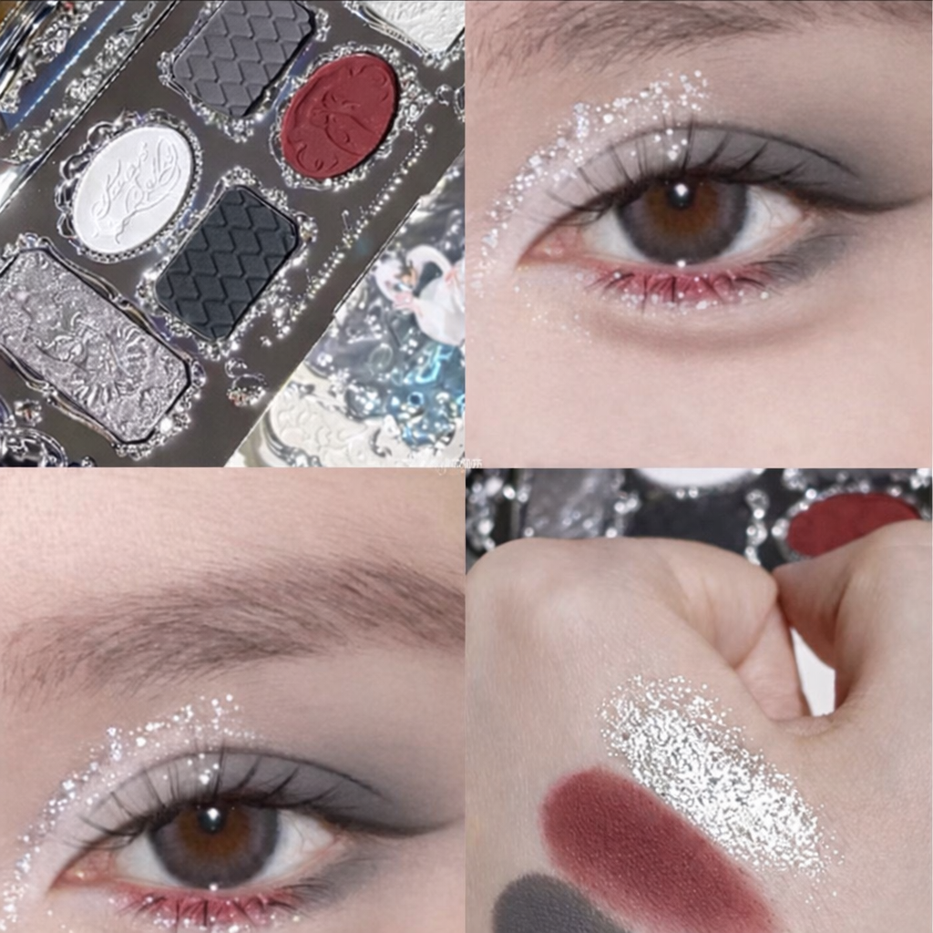 Flowerknows Swan Ballet Six-Color Makeup Palette 02 Black Swan | Bunni Beauty