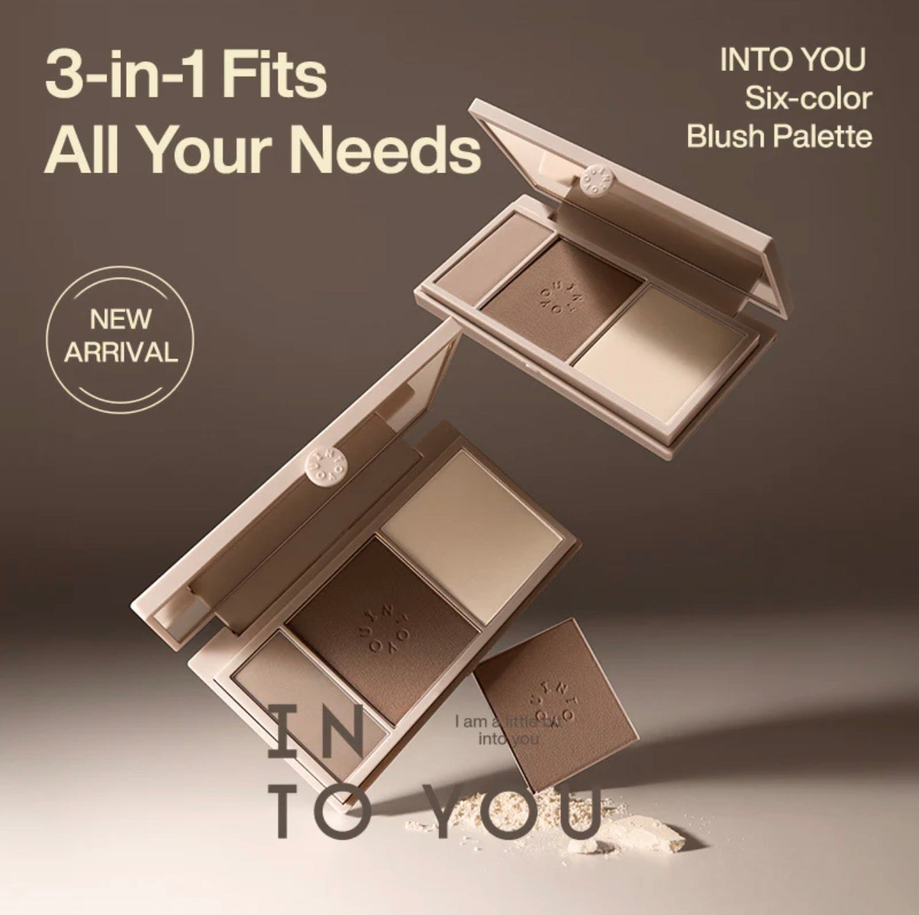 INTO YOU Three-Color Glow Contour Palette N1 | Bunni