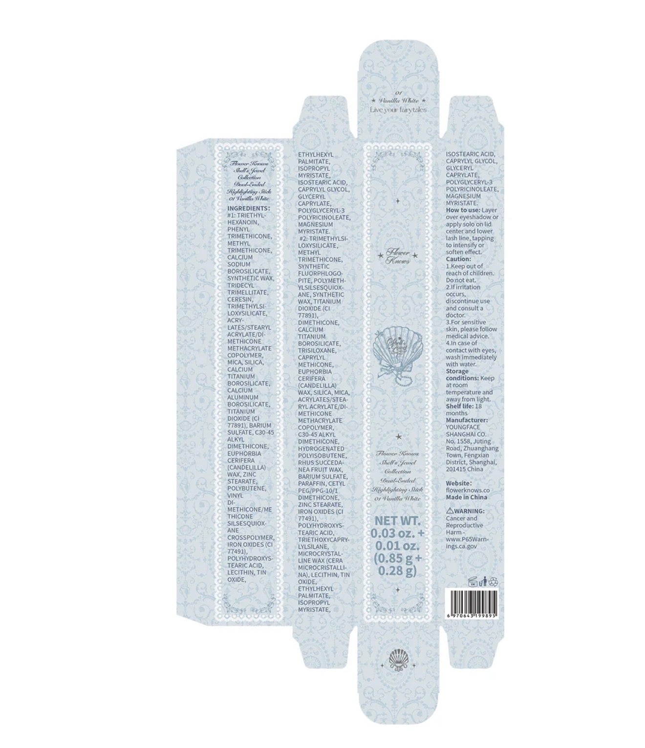 FlowerKnows Shell’s Jewel Dual-Ended Highlight Stick | Bunni Beauty