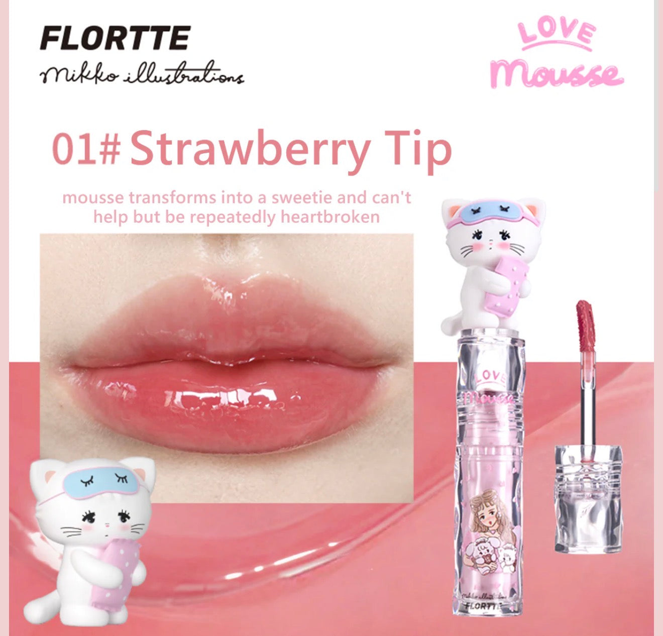Flortte Mikko Rua Rua Lip Gloss | Bunni Beauty
