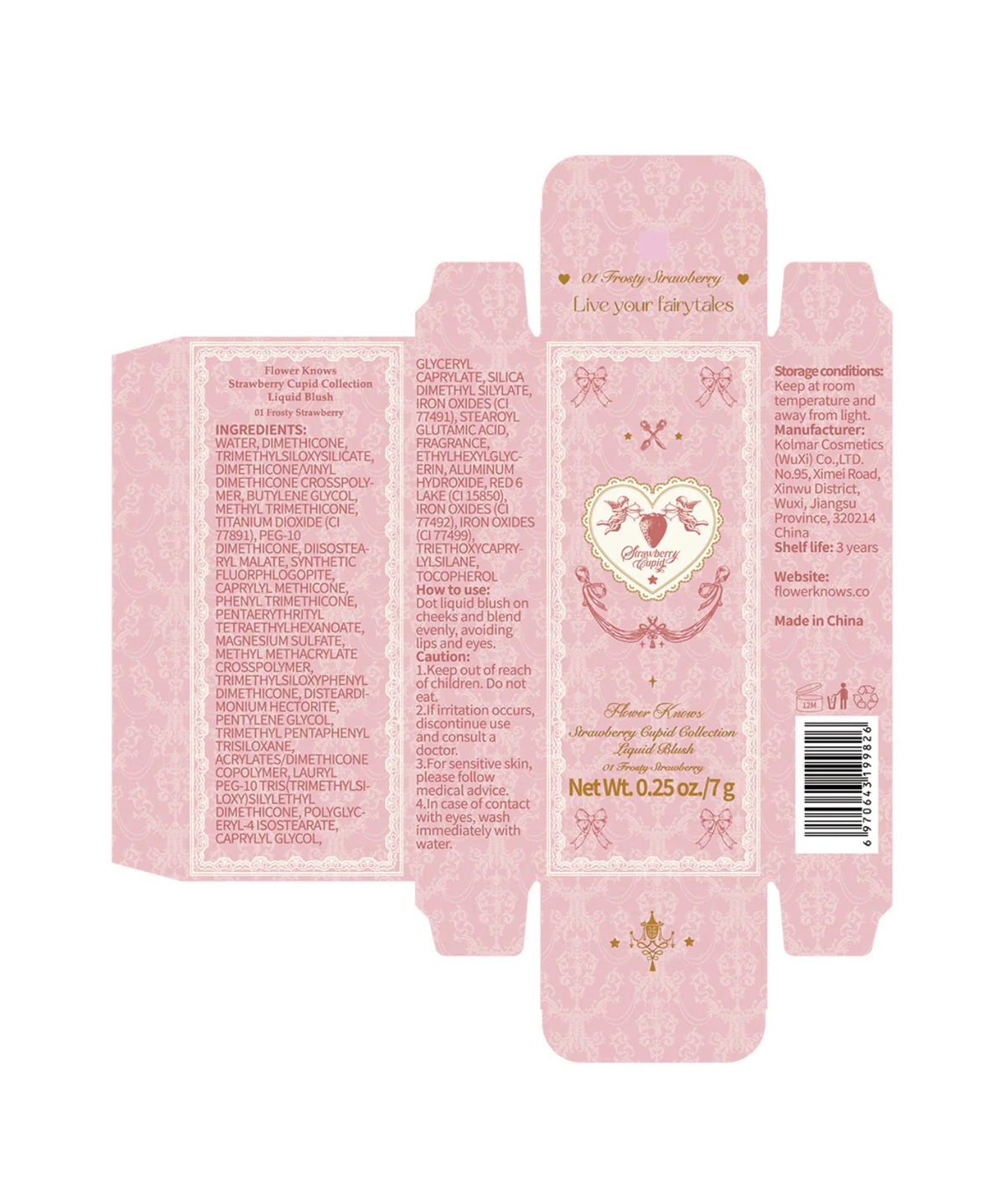 FlowerKnows Strawberry Cupid All Day Glow Liquid Blush | Bunni Beauty