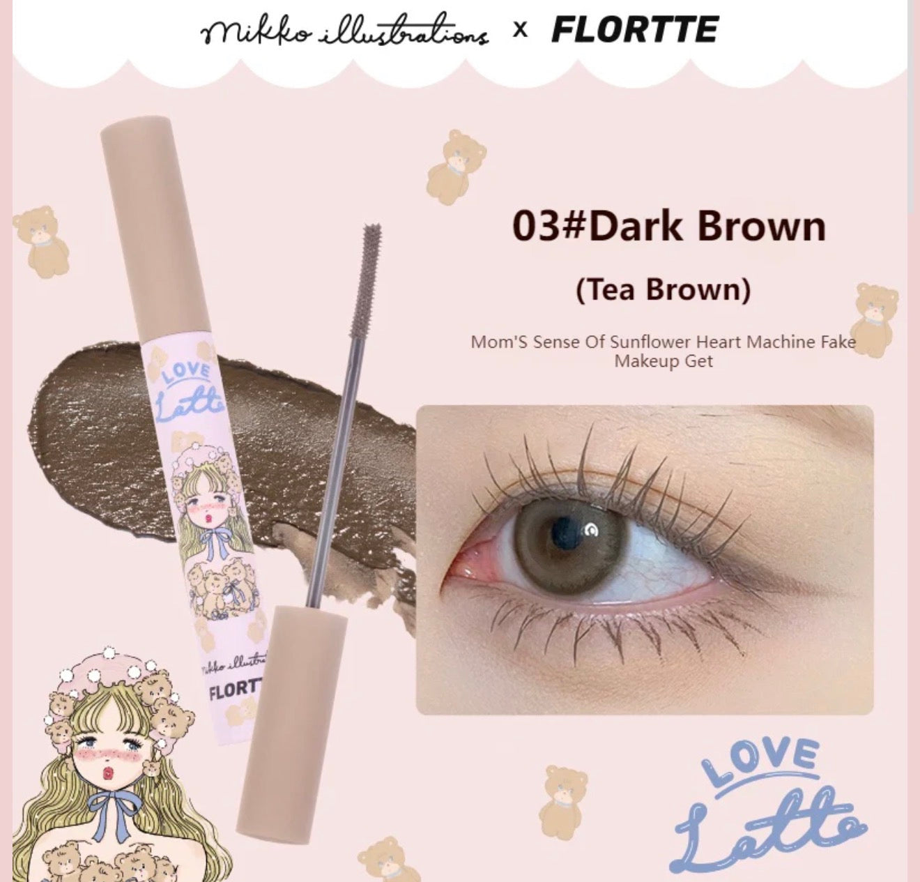 Flortte Mikko Long Curling Mascara Primer | Bunni Beauty