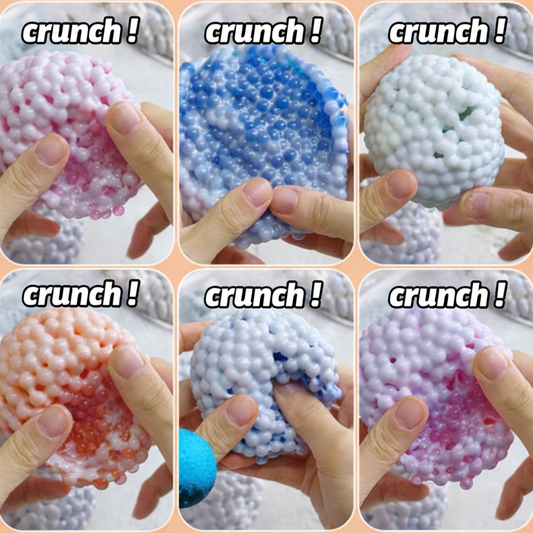 Crunchy Squishy Balls Fidget Toy | Stress Relief Sensory Beads | Bunni Beauty