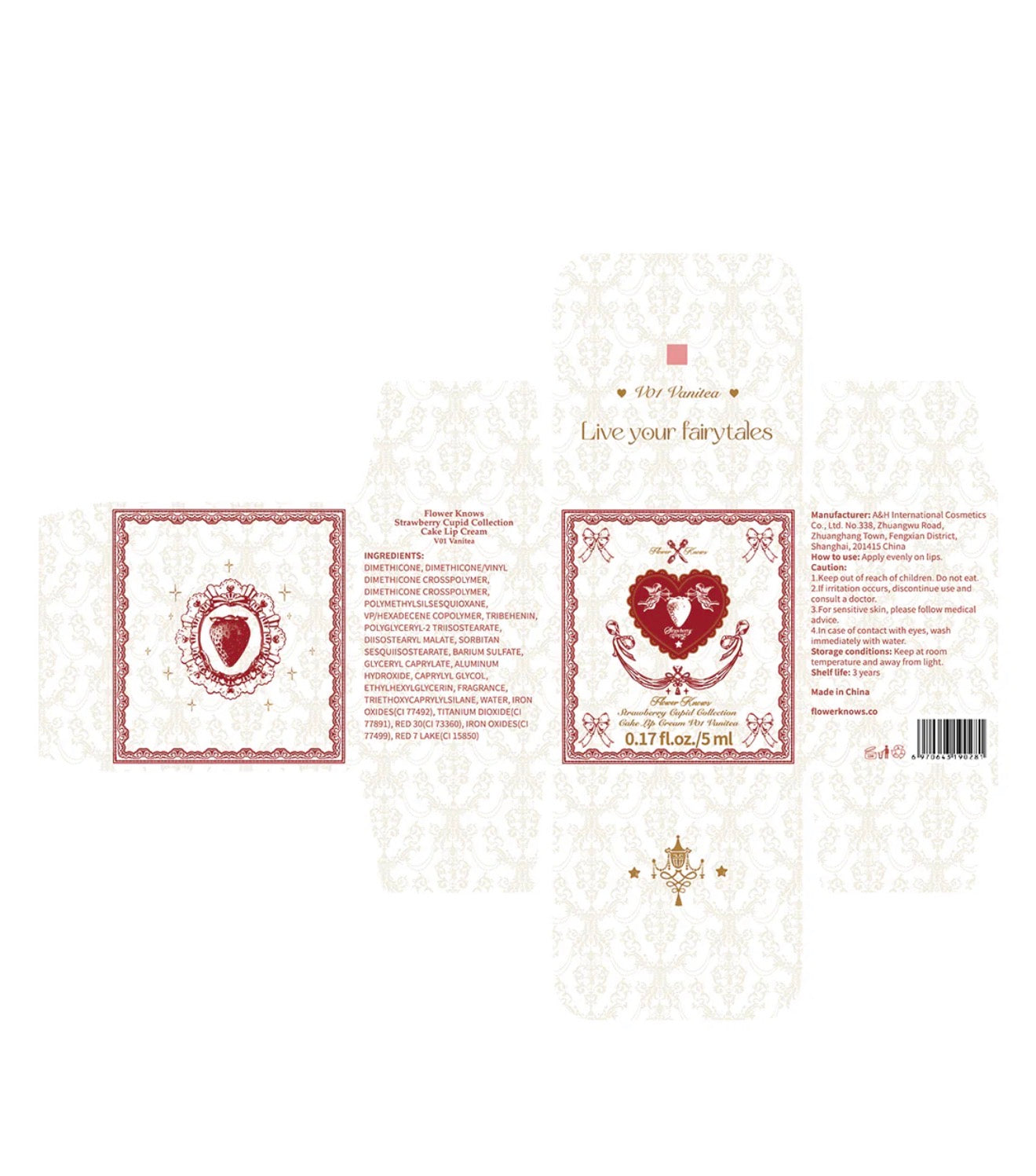 FlowerKnows Strawberry Cupid Cake Lip Cream | Bunni Beauty