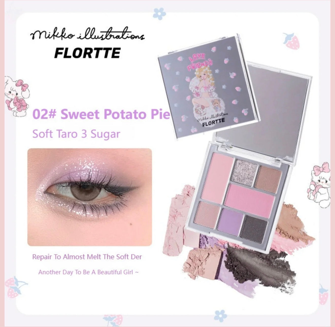 Flortte Mikko All-in-One Eyeshadow Palette | Bunni Beauty