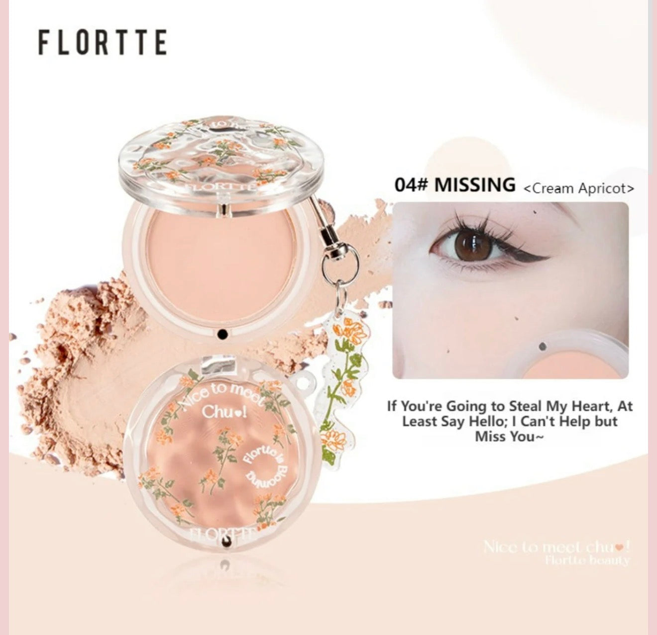 Flortte Nice To Meet Chu Powder Blush | Bunni Beauty