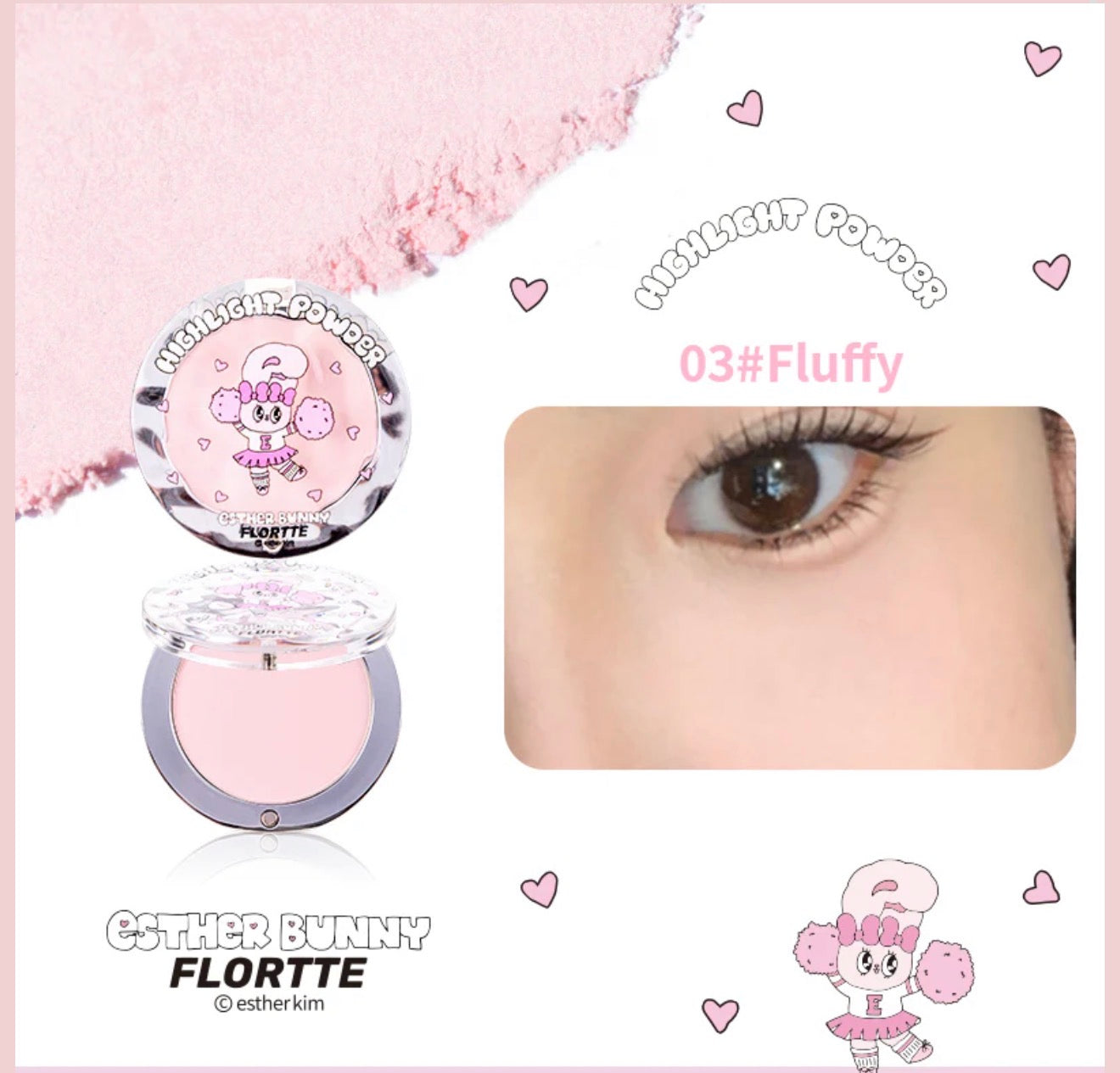 Flortte Esther Bunny Single-Colour Highlighter | Bunni Beauty