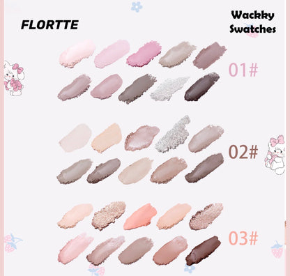 Flortte Wackky Series 10-Color Eyeshadow Palette | Bunni