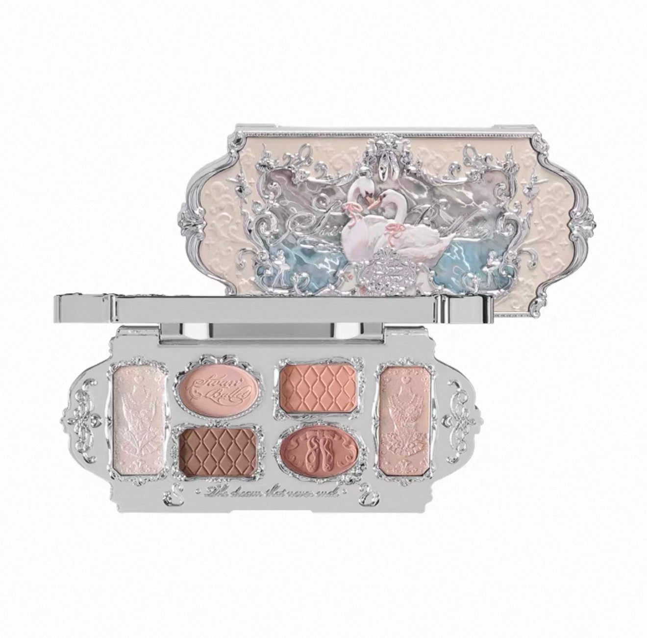 FlowerKnows Swan Ballet Six-Color Makeup Palette 01 White Swan | Bunni Beauty