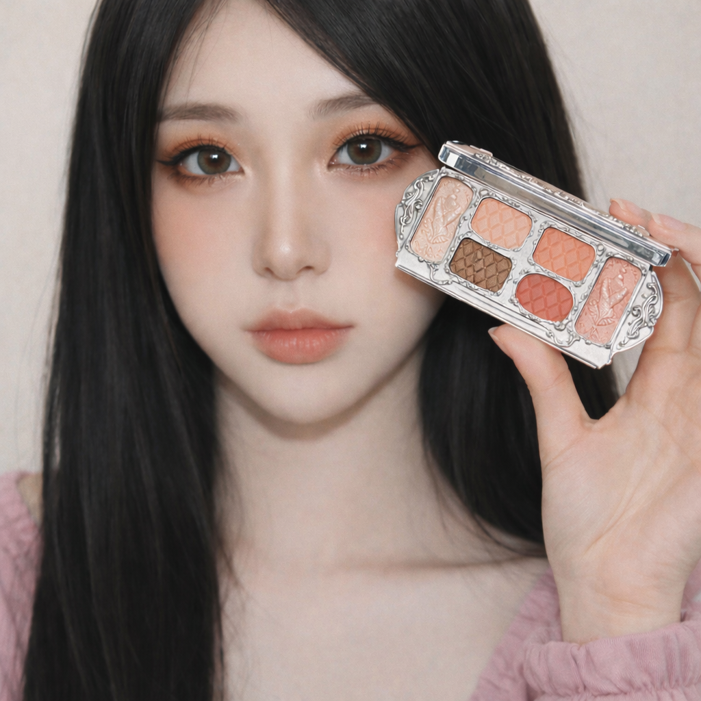 FlowerKnows Swan Ballet Six-Color Makeup Palette 01 White Swan | Bunni Beauty