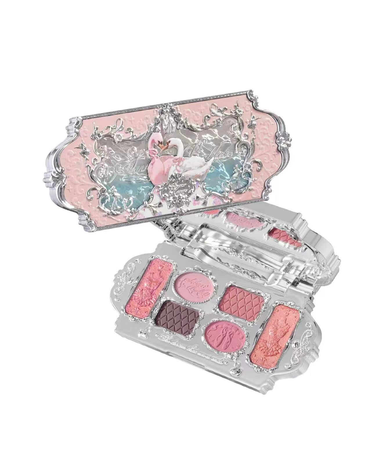 FlowerKnows Swan Ballet Six-Color Makeup Palette – 03 Pink Swan | Bunni Beauty