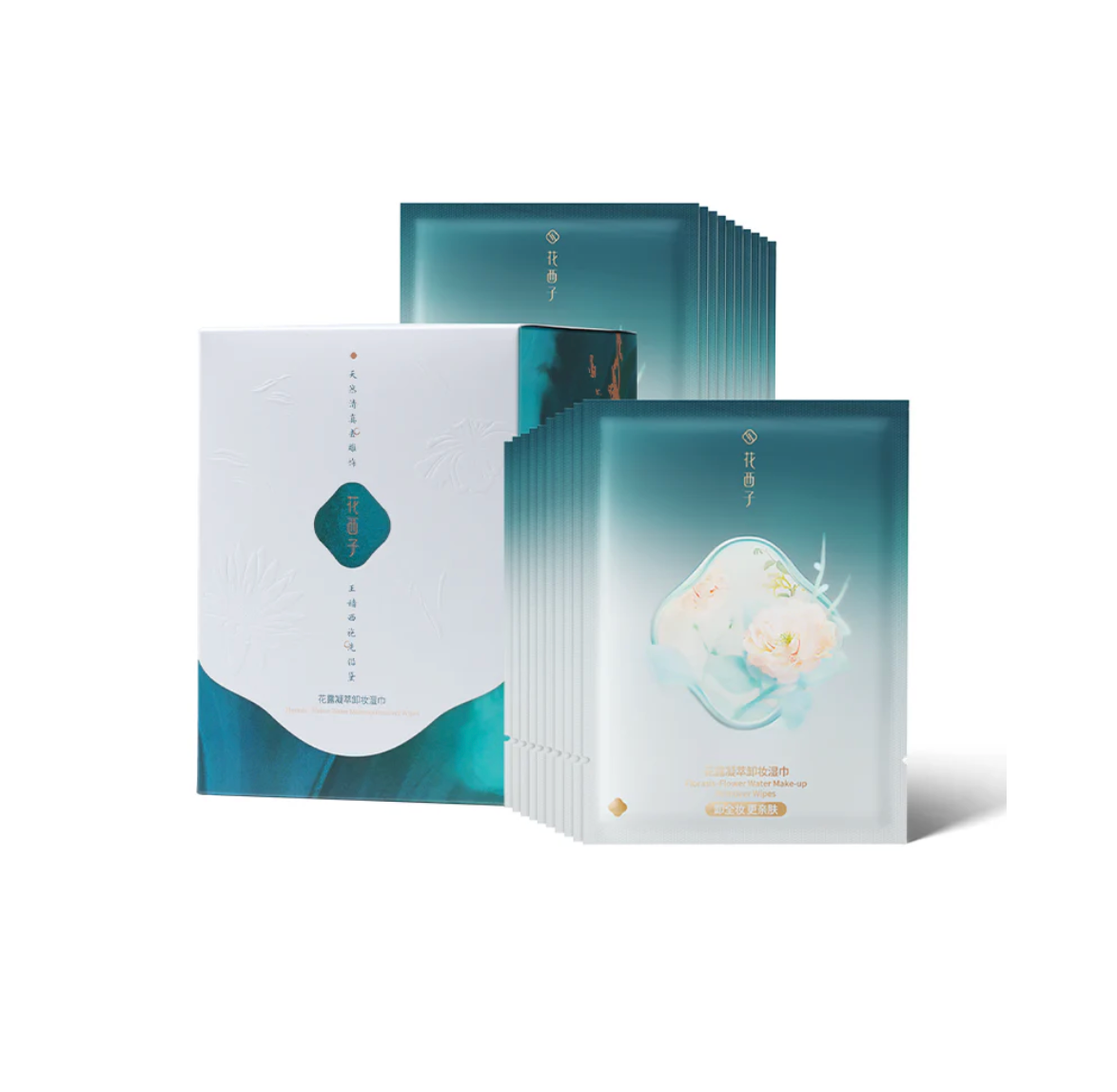 Florasis Floral Dew Care Makeup Remover Wipes 2.0 (20PC) | Bunni Beauty