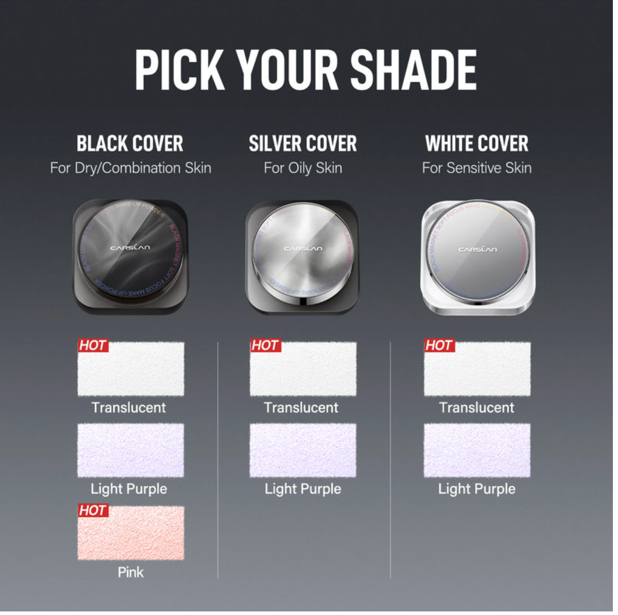 Carslan Black Magnet Soft Focus Powder 2.0 8g | Bunni