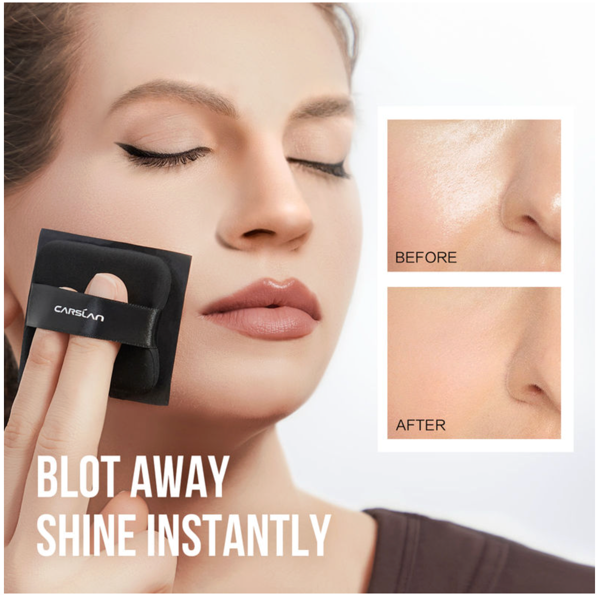 Carslan Black Magnet Oil Blotting Sheets 450pcs | Bunni