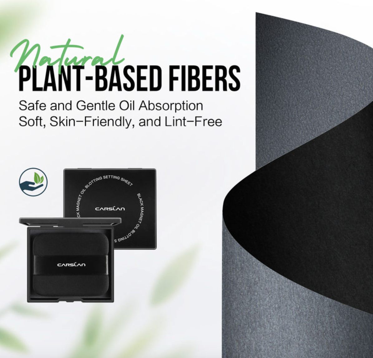 Carslan Black Magnet Oil Blotting Sheets 450pcs | Bunni