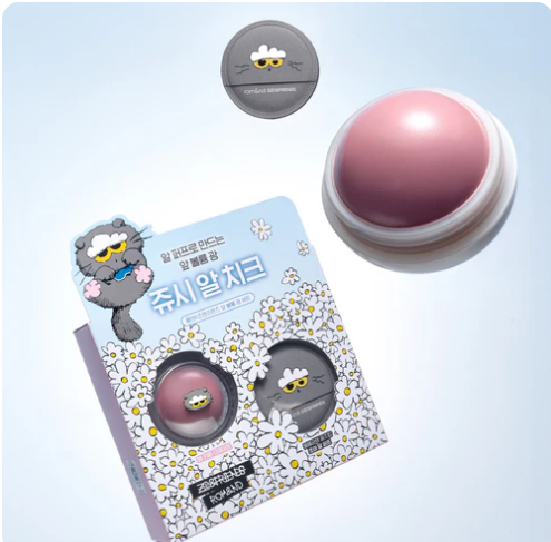 rom&nd x ZO&FRIENDS Juicy Roll Cheek & Puff Set | Bunni Beauty