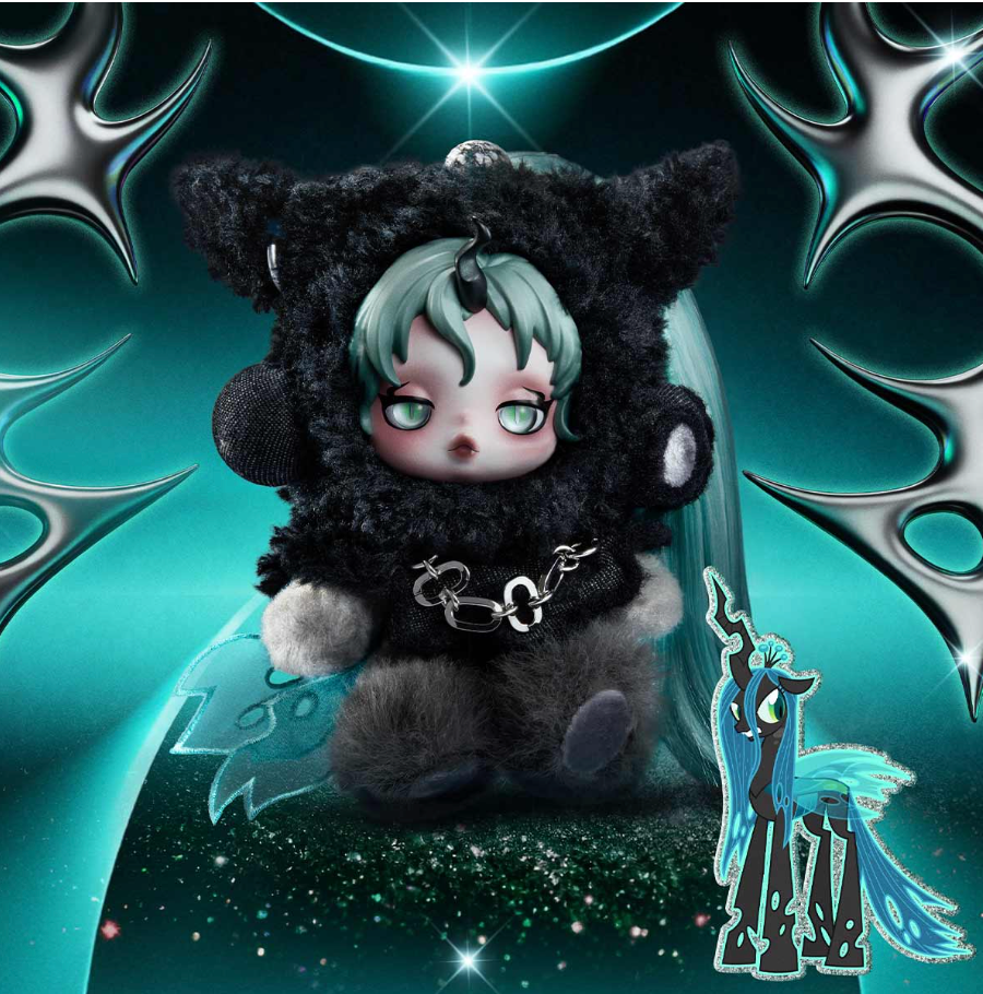 SKULLPANDA × My Little Pony Series Plush Doll Pendant | Bunni Beauty