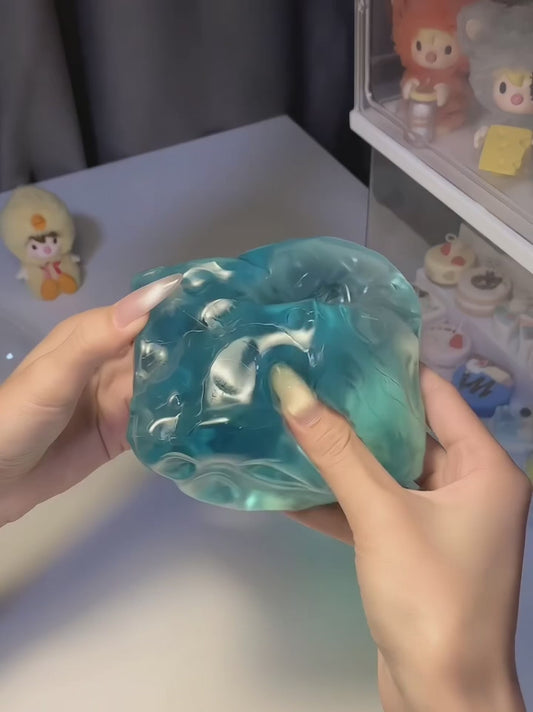 Jumbo Glacier Cheese Block Squishy | Soft Slow Rise Fidget Toy | Bunni Beauty